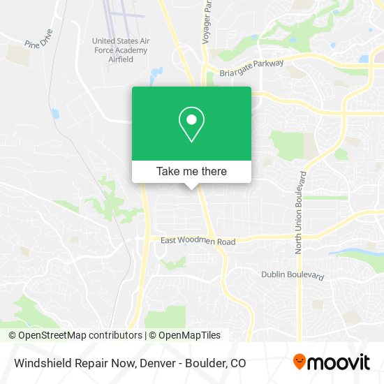 Mapa de Windshield Repair Now