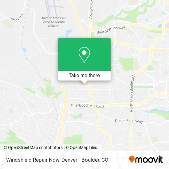 Mapa de Windshield Repair Now