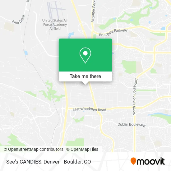 Mapa de See's CANDIES