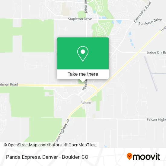 Mapa de Panda Express