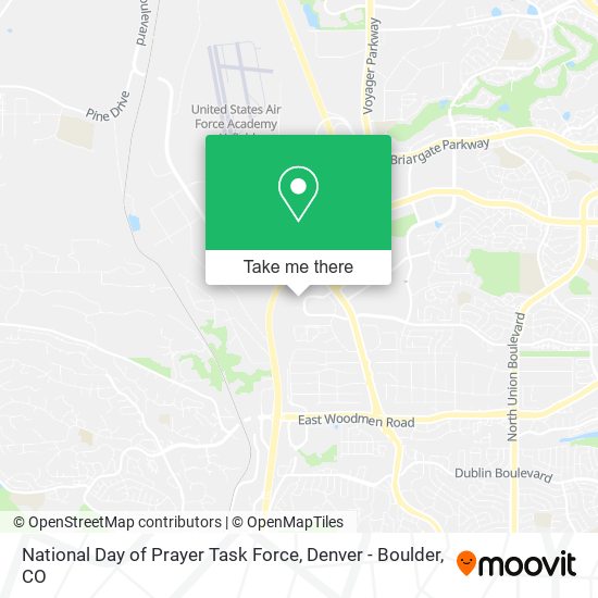 Mapa de National Day of Prayer Task Force
