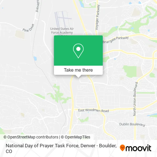 Mapa de National Day of Prayer Task Force