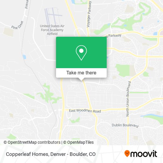 Copperleaf Homes map