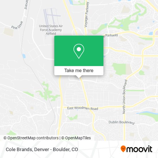 Mapa de Cole Brands