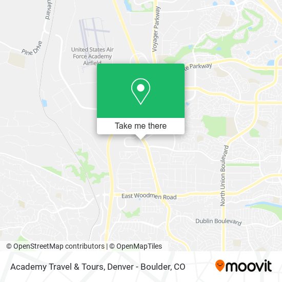 Academy Travel & Tours map