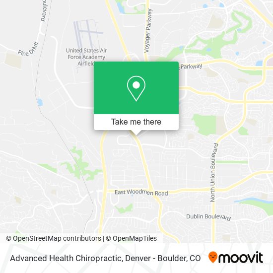 Advanced Health Chiropractic map