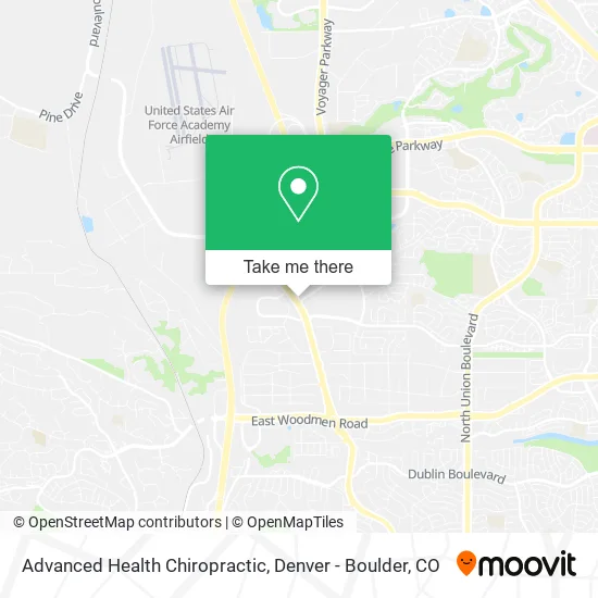 Advanced Health Chiropractic map