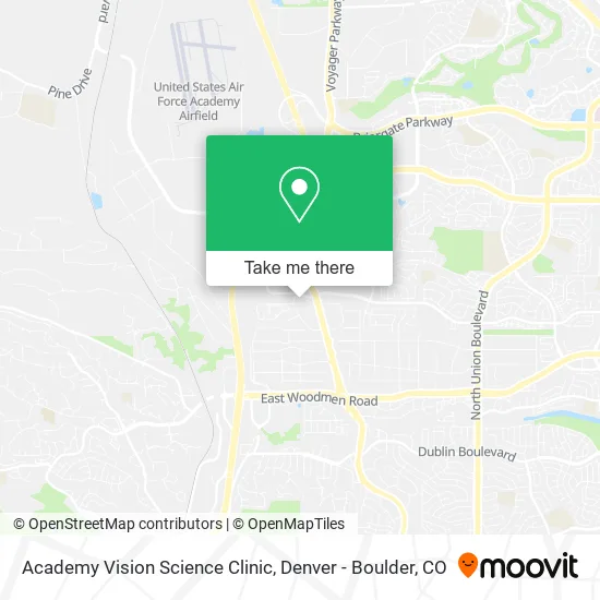 Academy Vision Science Clinic map