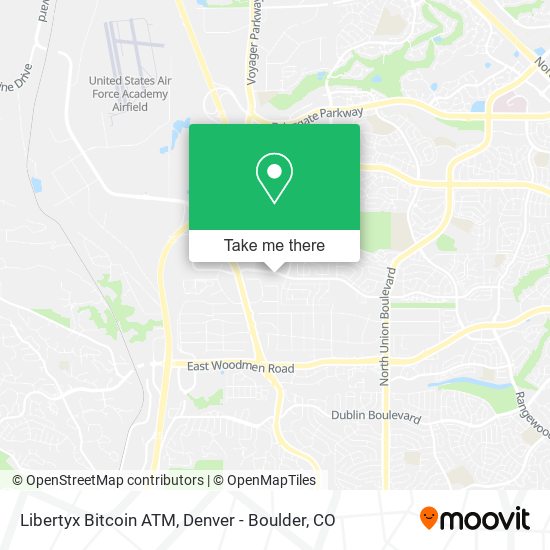 Mapa de Libertyx Bitcoin ATM