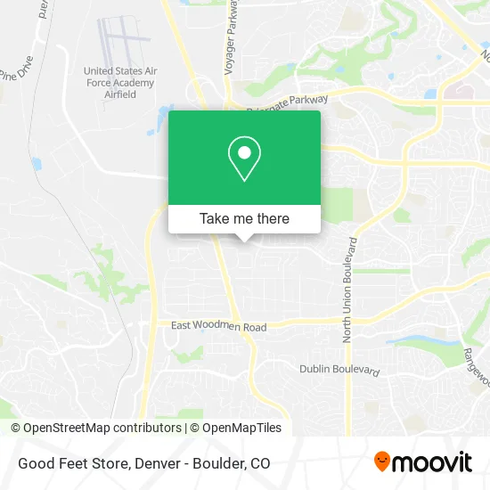 Good Feet Store map