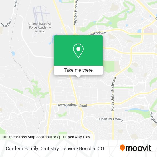 Cordera Family Dentistry map