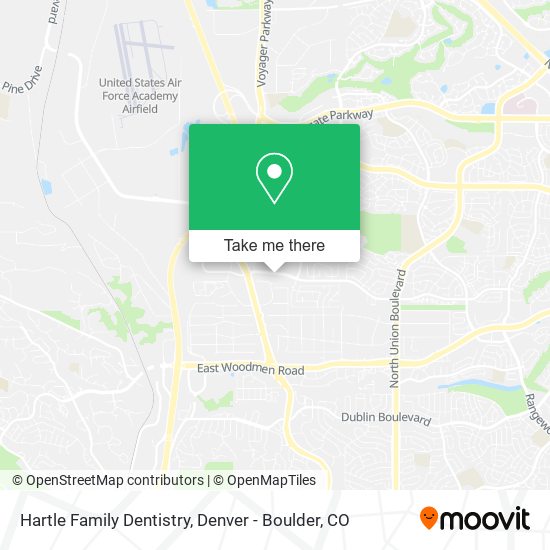 Hartle Family Dentistry map
