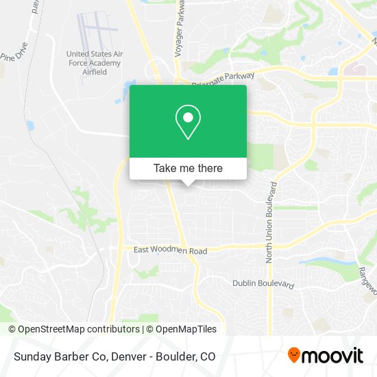 Sunday Barber Co map