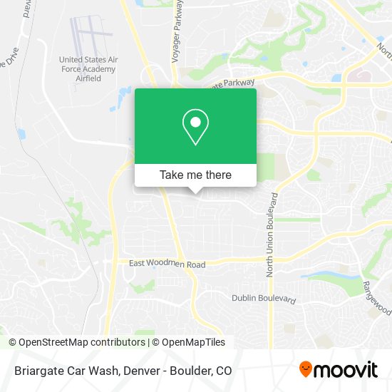 Briargate Car Wash map