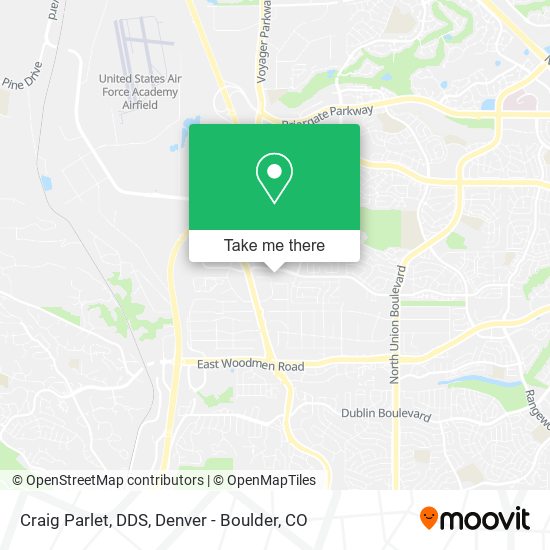 Craig Parlet, DDS map