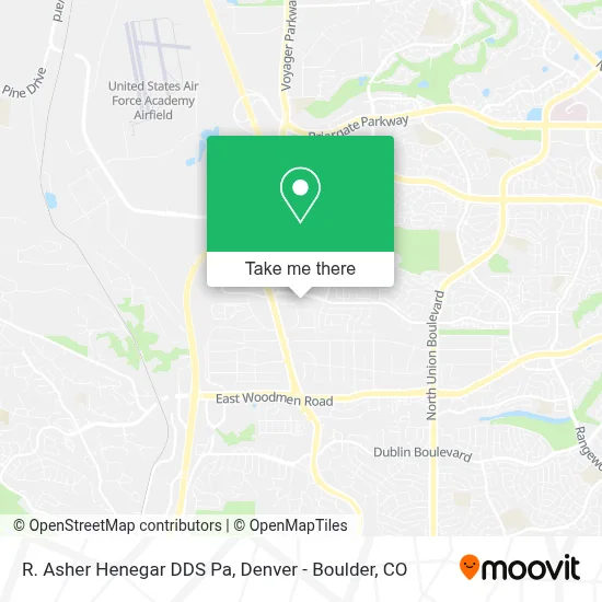 R. Asher Henegar DDS Pa map