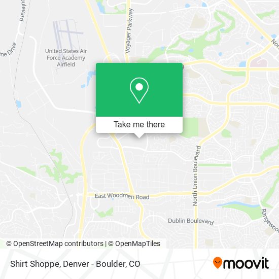 Shirt Shoppe map