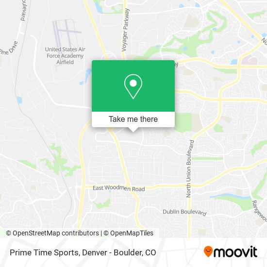 Prime Time Sports map