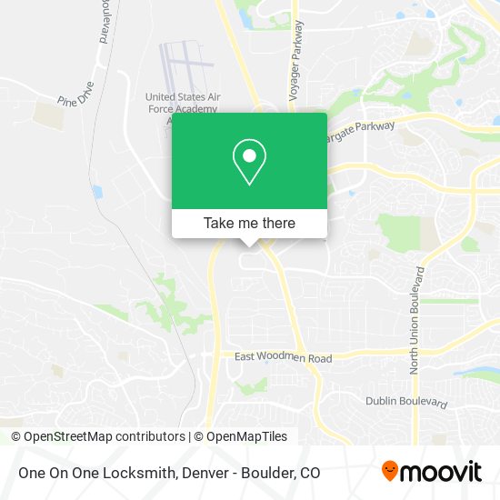 One On One Locksmith map