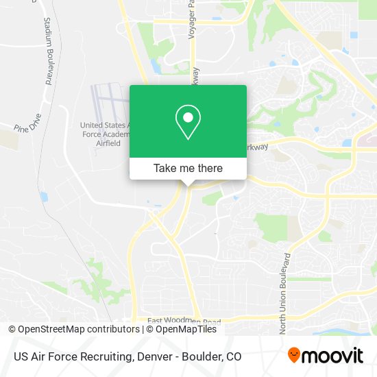 Mapa de US Air Force Recruiting