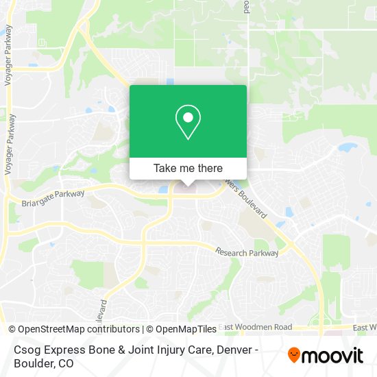 Csog Express Bone & Joint Injury Care map