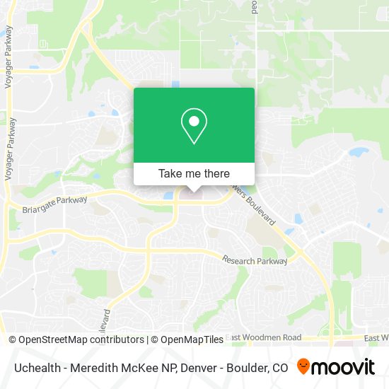 Mapa de Uchealth - Meredith McKee NP