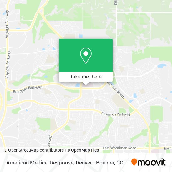 American Medical Response map