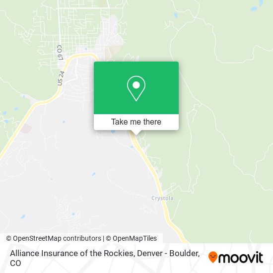 Alliance Insurance of the Rockies map