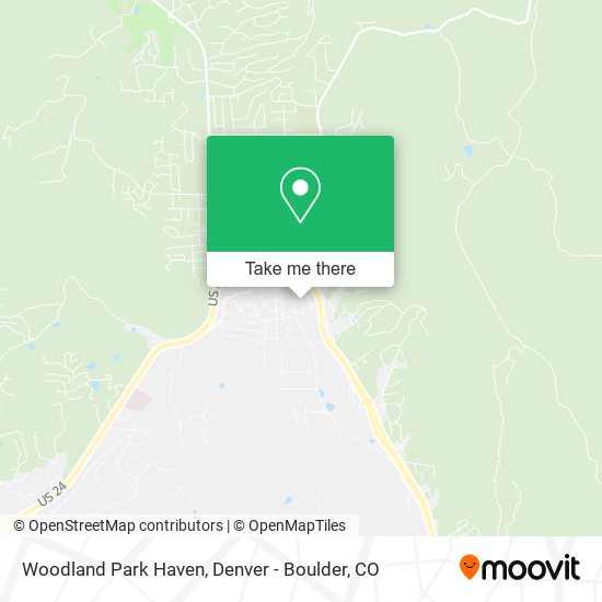 Mapa de Woodland Park Haven