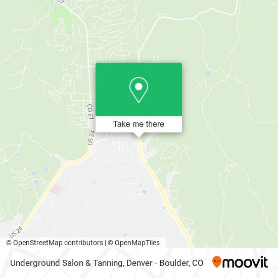 Mapa de Underground Salon & Tanning