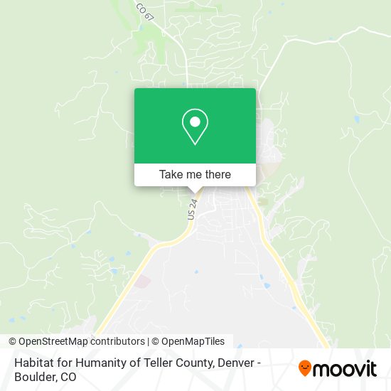 Habitat for Humanity of Teller County map