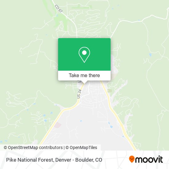 Pike National Forest map
