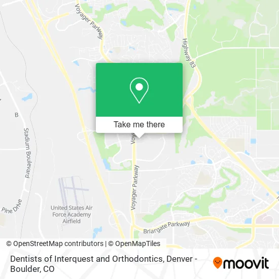 Dentists of Interquest and Orthodontics map