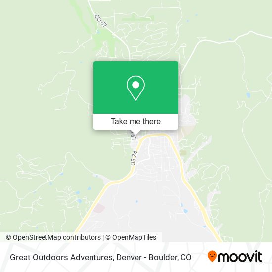 Great Outdoors Adventures map