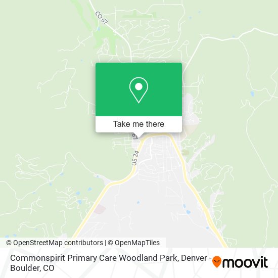 Commonspirit Primary Care Woodland Park map