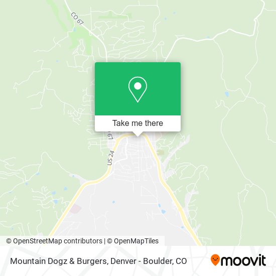 Mountain Dogz & Burgers map