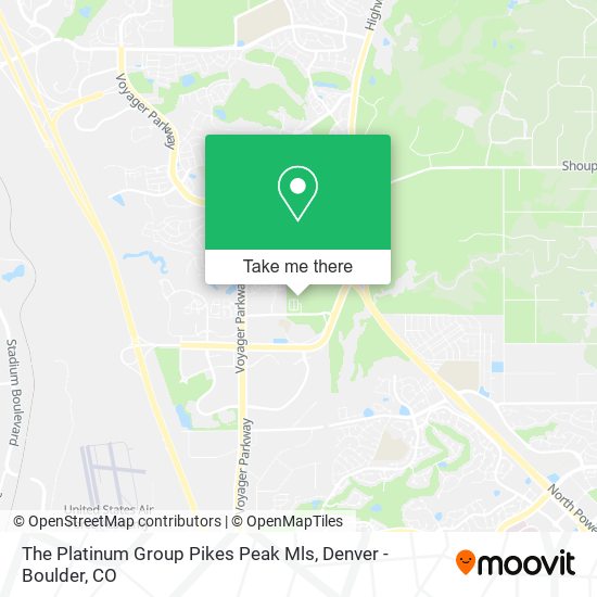Mapa de The Platinum Group Pikes Peak Mls