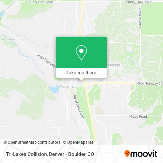 Mapa de Tri-Lakes Collision