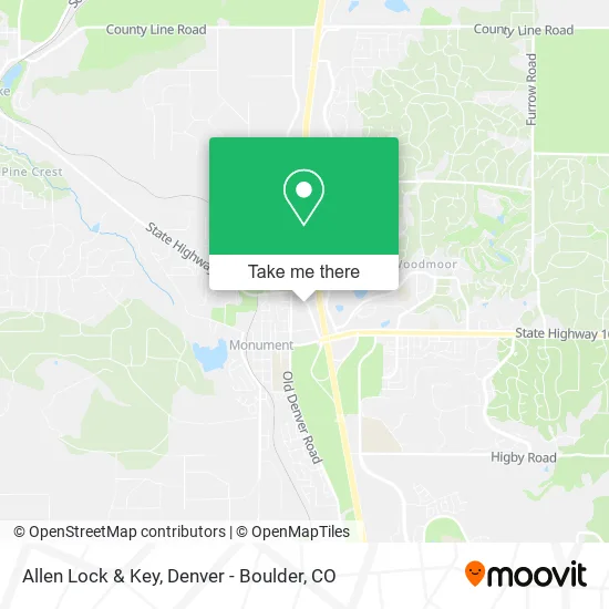 Allen Lock & Key map