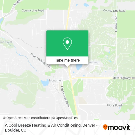 A Cool Breeze Heating & Air Conditioning map