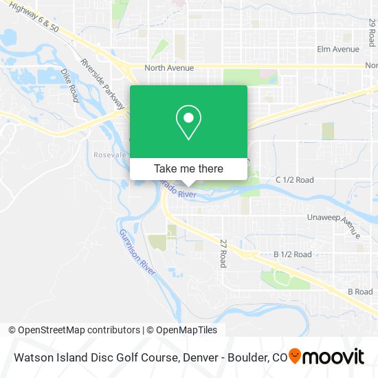 Mapa de Watson Island Disc Golf Course