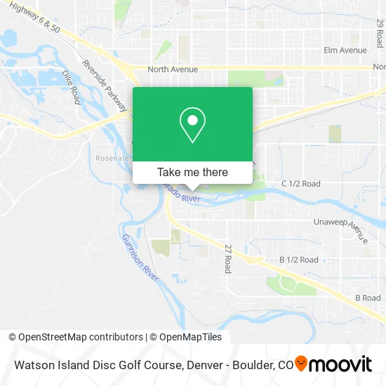 Watson Island Disc Golf Course map