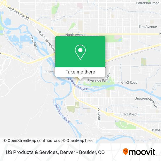 Mapa de US Products & Services
