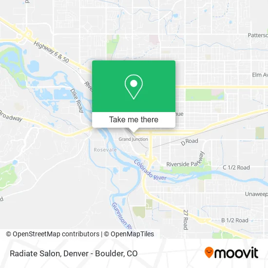 Radiate Salon map