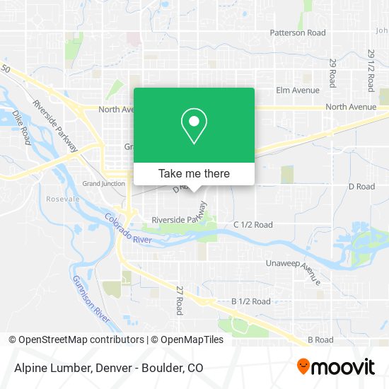 Alpine Lumber map