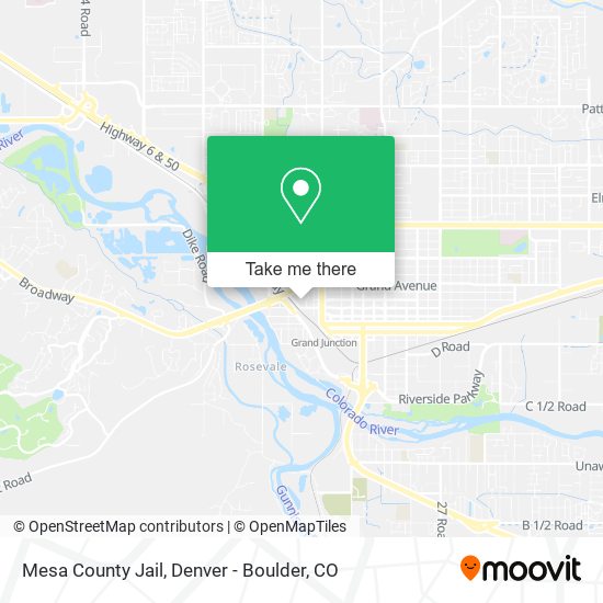 Mesa County Jail map
