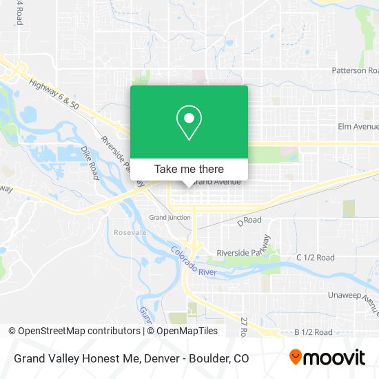 Grand Valley Honest Me map