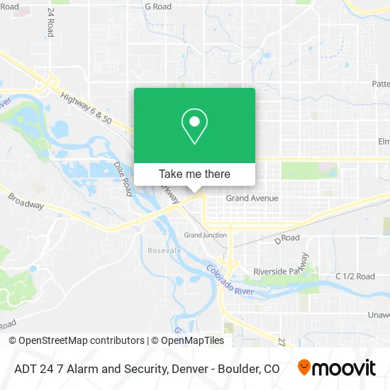 ADT 24 7 Alarm and Security map