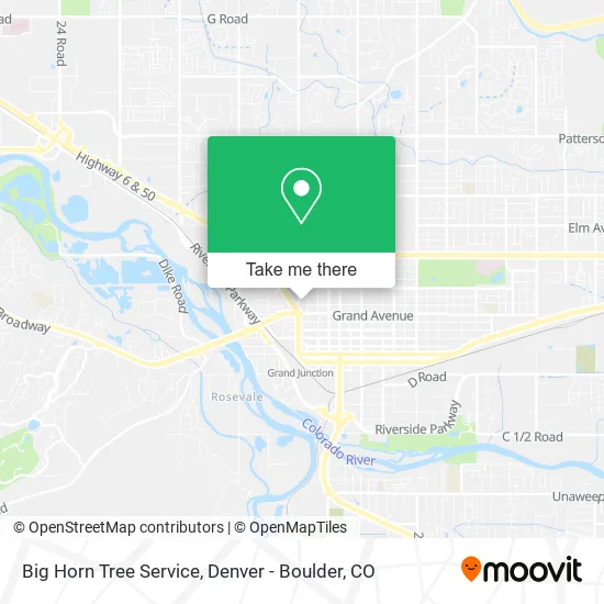 Big Horn Tree Service map