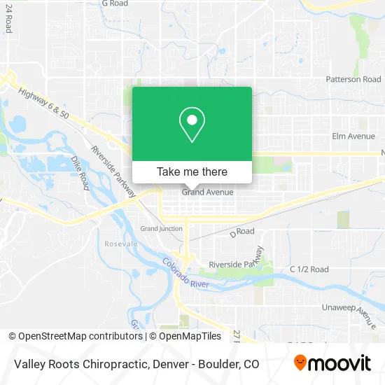 Valley Roots Chiropractic map